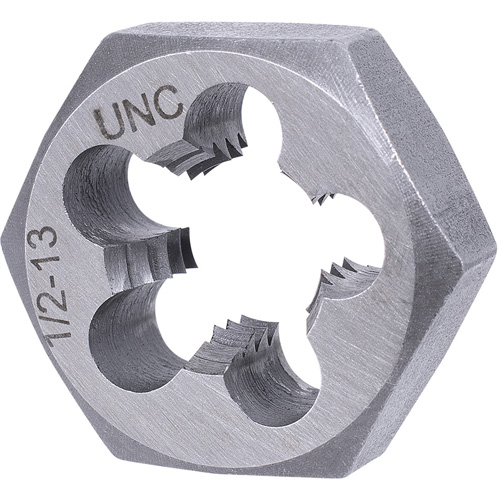 SAE Hex Die, 1" Dia., 1/2"-13NC Thread, Alloy Steel Cantin et fils