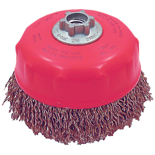 Brosse-boisseau &agrave; fils ondul&eacute;s MAXI-CRIMPED de premi&egrave;re qualit&eacute; Cantin et fils