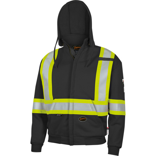 337SF Flame-Resistant Zip Style Hoodie, Men's, Small, Black, 22 cal/cm² Cantin et fils