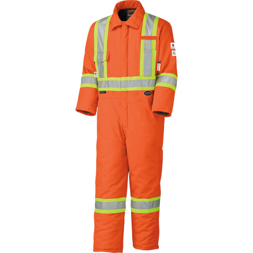 5532A High Visibility FR Rated & Arc Rated Safety Coveralls, Size 2X-Large, High Visibility Orange, 58 cal/cm² Cantin et fils