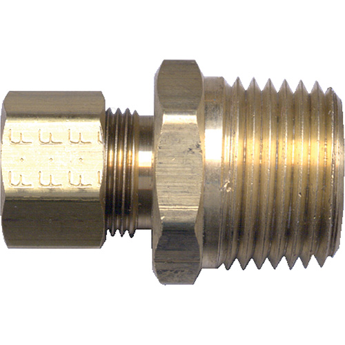 Raccord m&acirc;le de tuyau, 3/16" x 1/8" dia., Laiton Cantin et fils