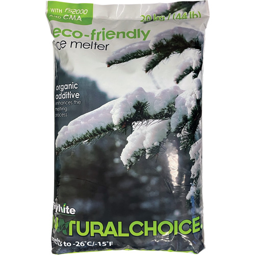 Produits de d&eacute;glaçage Natural Choice, Sac, 44 lb(20 kg), Point de fonte -26°C (-14,8°F) Cantin et fils