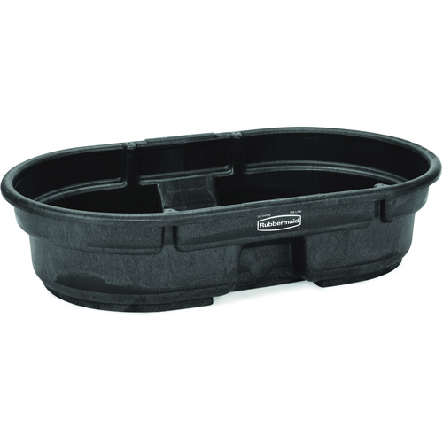 Stock Tank, 40" D x 51.6" W x 12" H, 400 lbs. Capacity, Black Cantin et fils