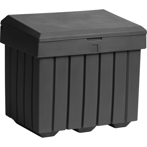 Economy Salt Sand Storage Container, 32" x 23" x 27-1/2", 10 cu. Ft., Grey Cantin et fils