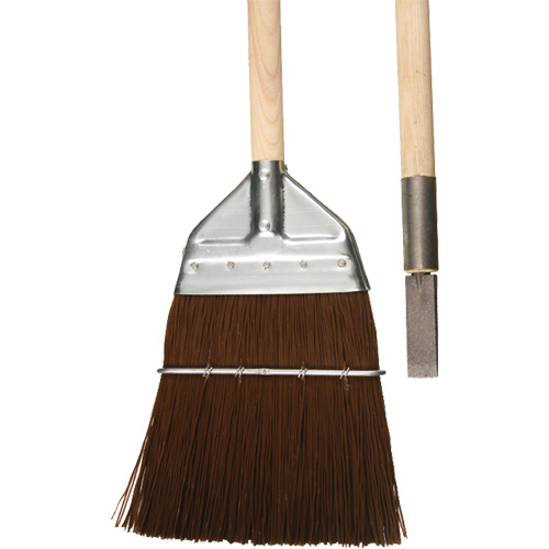 Balai de cantonnier avec ciseau, Manche en Bois, Soies en Polypropyl&egrave;ne, 56" lo Cantin et fils