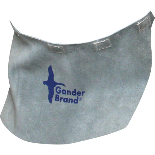 Gander Brand Split Leather Welding Helmet Bib, Pearl Grey Cantin et fils