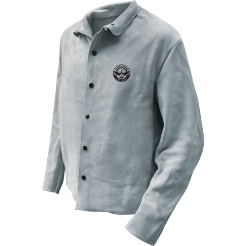 Veste de soudeur, Cuir, T-Grand, Gris Cantin et fils