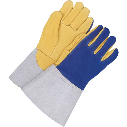 TIG Welder Gloves with 5.5" Cuff, Grain Deerskin, Size 10 Cantin et fils