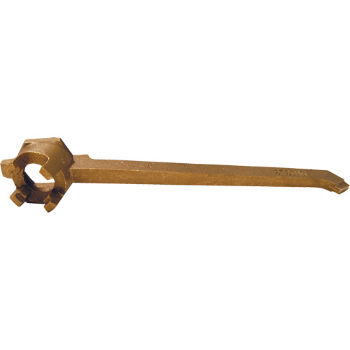 Cl&eacute; pour obturateur de baril, Poign&eacute;e 12", Bronze Cantin et fils