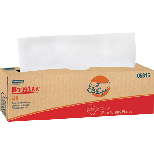 Essuie-tout &agrave; usage g&eacute;n&eacute;ral L30 WypAll, Tout usage, 16-2/5" lo x 9-4/5" la Cantin et fils