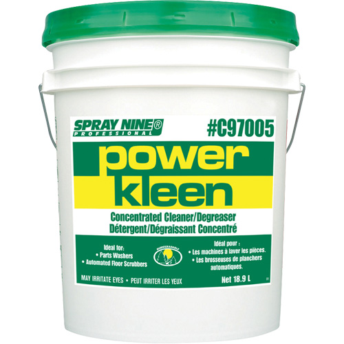 Produit nettoyant pour nettoyeur de pi&egrave;ces Power Kleen, 20 L, Seau Cantin et fils
