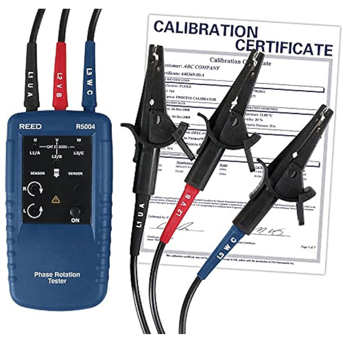 Phase and Motor Rotation Tester with Calibration Certificate Cantin et fils