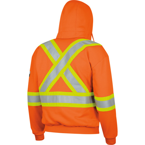 338SF Flame-Resistant Zip Style Hoodie, Men's, X-Large, High Visibility Orange, 22 cal/cm² Cantin et fils