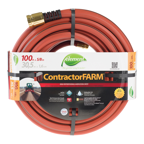 Boyau d'arrosage pour entrepreneur/FARM, PVC, 5/8" dia x 100' Cantin et fils