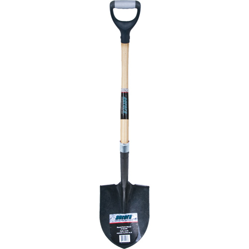 Pelle ronde robuste, Lame Acier au carbone, Bois dur, Manche Prise en D Cantin et fils