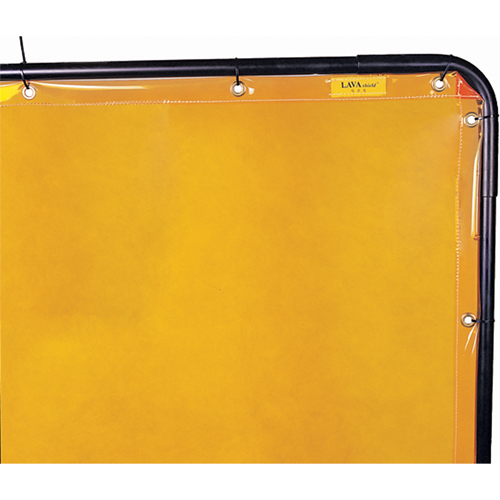 Lavashield Curtain, 68.5" x 68.5", High Transparency, Yellow Cantin et fils