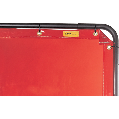 Rideau Lavashield, 68,5" x 68,5", Transparence &eacute;lev&eacute;, Orange Cantin et fils