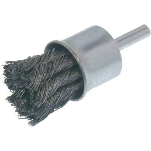 Brosses &eacute;conomiques &agrave; fils nou&eacute;s, 1" dia., dia. Des fils 0.012, Tige 1/4" Cantin et fils