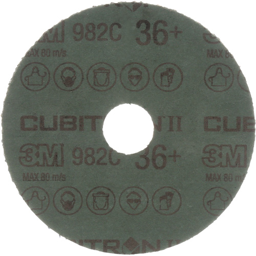 Cubitron II Fibre Discs - 982C, Ceramic Grain, 36+, 7" Dia x 7/8" Arbor Cantin et fils