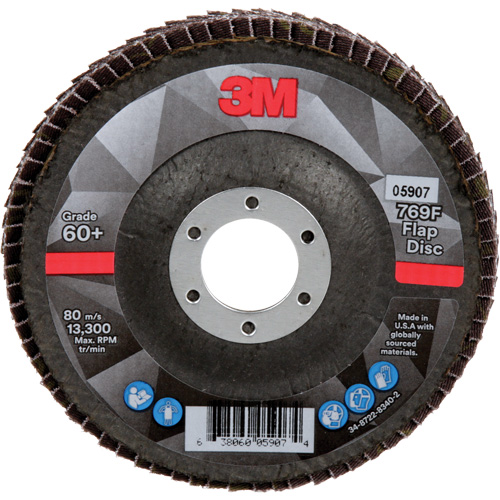 769F Quick Change Flap Disc, 4-1/2" x 7/8", Type 29, 60+ Grit, Ceramic Cantin et fils