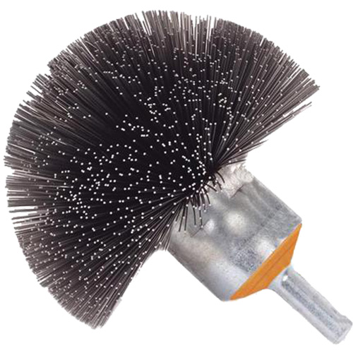 Spherical Mounted Crimped Wire Brush, 1-1/2", 0.008" Fill, 1/4" Shank Cantin et fils