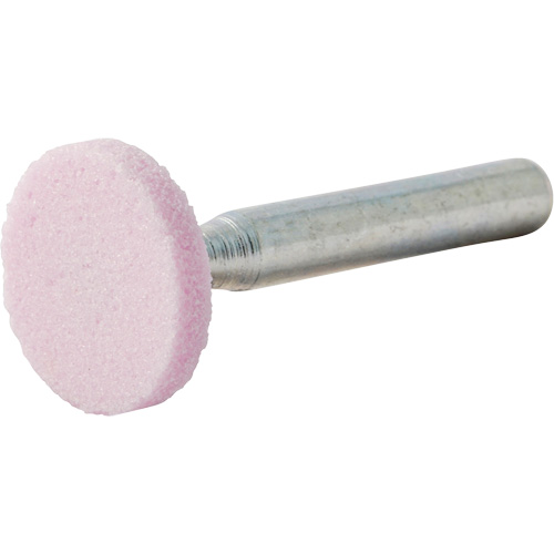 Meule mont&eacute;e vitrifi&eacute;e, W200, Oxyde d'aluminium, 3/4" dia., 1/8" lo, 80 Grain Cantin et fils