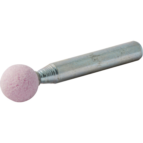Meule mont&eacute;e vitrifi&eacute;e, B122, Oxyde d'aluminium, 3/8" dia., 3/8" lo, 80 Grain Cantin et fils