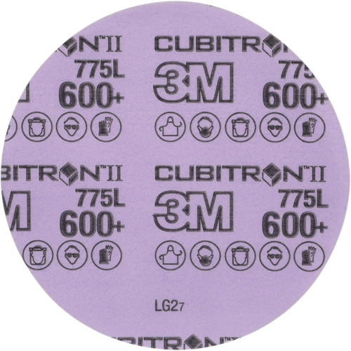 Disque en pellicule Cubitron II Hookit, dia 5", Grain 600+, C&eacute;ramique, 3 mil Cantin et fils