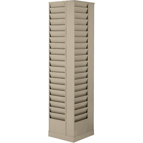 Literature Storage Racks, Rotating, 23 Slots, Steel, 14-1/8" W x 14-1/8" D x 66" H Cantin et fils