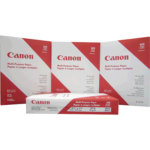Papier pour copies a usage multiple, 8-1/2" x 11", 20 lb, Blanc Cantin et fils