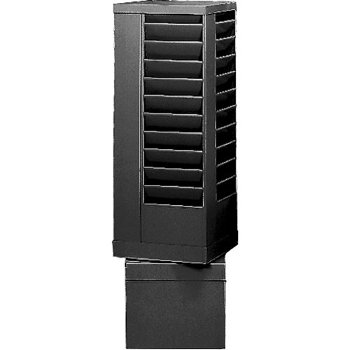 Literature Storage Racks, Rotating, 44 Slots, Steel, 14-1/8" W x 14-1/8" D x 48-1/2" H Cantin et fils