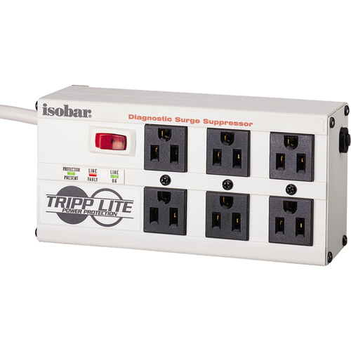 Limiteurs de surtension Isobar, 6 Prises, 2850 J, 1440 W, Cordon 6' Cantin et fils