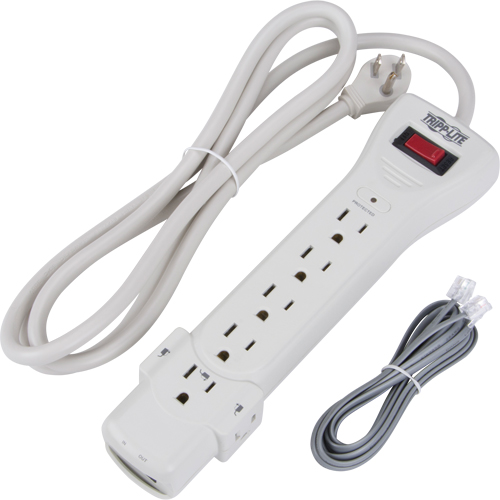Limiteurs de surtension Protect-It, 7 Prises, 1080 J, 1800 W, Cordon 6' Cantin et fils
