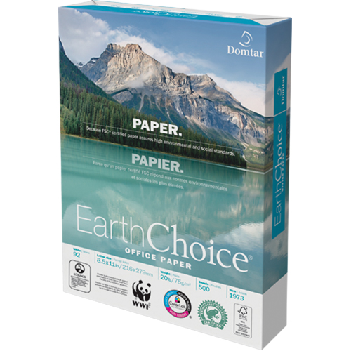 EarthChoice&reg; Office Paper, FSC, 8-1/2" x 11", 20 lbs., White Cantin et fils