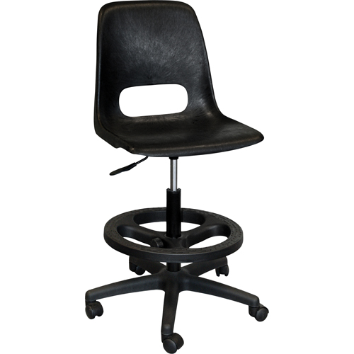 800 Series Classroom Stool with Back, Mobile, Adjustable Height, 250 lbs. Capacity Cantin et fils