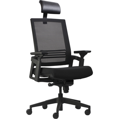 Chaises de bureau A-37 Activ, Mailles, Noir, Capacit&eacute; 275 lb Cantin et fils