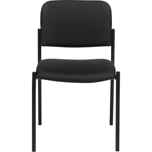 Chaises sans accoudoirs empilables, Tissu, Hauteur 32", Capacit&eacute; 300 lb, Noir Cantin et fils