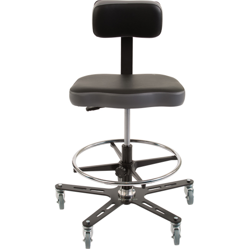 Chaise ergonomique industrielle TF160, Mobile, Ajustable Hauteur, Capacit&eacute; 300 lb Cantin et fils