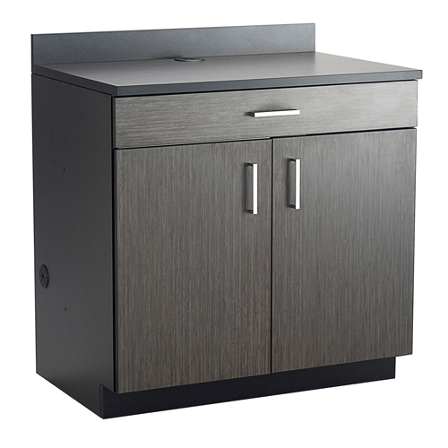 Armoire modulaire de base, M&eacute;lamine, 39" h x 36" la x 25" P, Nuit d'Asie/noir Cantin et fils