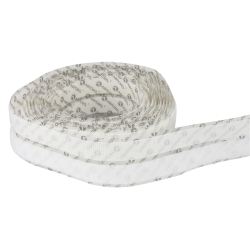 Attache, Boucle et crochet, 15' x 3/4", Adh&eacute;sif, Blanc Cantin et fils
