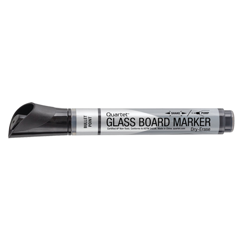 Premium Glass Dry-Erase Markers, Black, Bullet Tip Cantin et fils