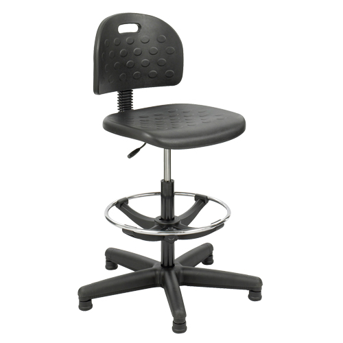 Soft Tough Stool, Stationary, Adjustable Height, 250 lbs. Capacity Cantin et fils