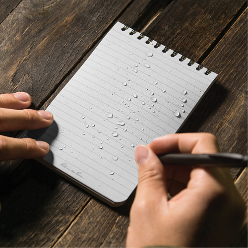 Carnet de notes de poche &agrave; spirale, Couverture souple, Havane, 100 Pages, 4" , 6"  Cantin et fils