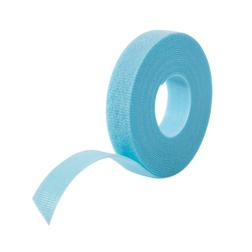One-Wrap&reg; Cable Management Tape, Hook & Loop, 25 yds x 3/4", Self-Grip, Aqua Cantin et fils