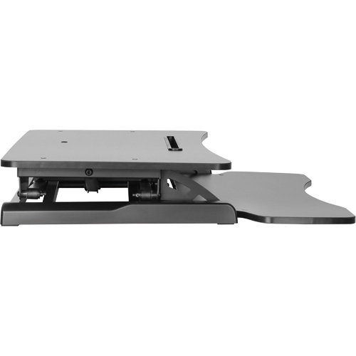Poste de travail assis-debout Goya, Mod&egrave;le de bureau, 22" h x 31-1/2" la x 24" p, Noir Cantin et fils