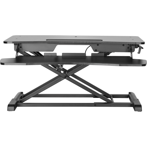 Poste de travail assis-debout Goya, Mod&egrave;le de bureau, 22" h x 31-1/2" la x 24" p, Noir Cantin et fils