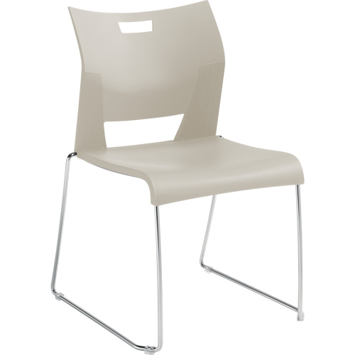 Chaise de formation sans bras Duet, Plastique, Hauteur 33-1/4", Capacit&eacute; 350 lb, Blanc Cantin et fils
