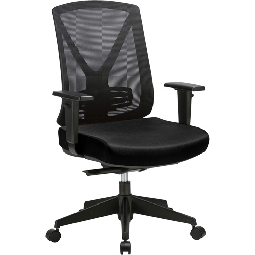 Activ Series Premium Synchro-Tilt Adjustable Chair, Fabric/Mesh, Black, 275 lbs. Capacity Cantin et fils