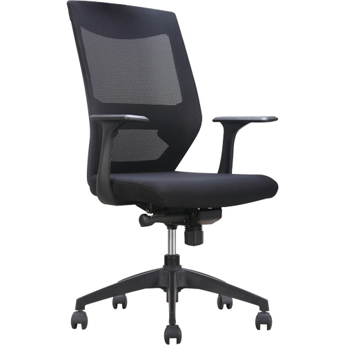 Activ Series Synchro-Tilt Office Chair, Fabric/Mesh, Black, 275 lbs. Capacity Cantin et fils