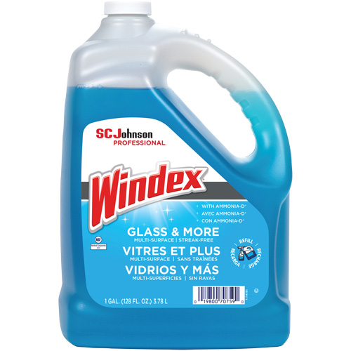 Windex&reg; Glass Cleaner with Ammonia-D&reg;, 3.8 L, Jug Cantin et fils